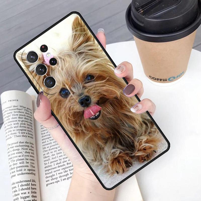 Yorkie Yorkshire Terrier Hund Welpe Handyhülle Cover Für Samsung Galaxy S24 S25 Ultra S21 S22 S10E Note 10 Plus Note 20 FE S23