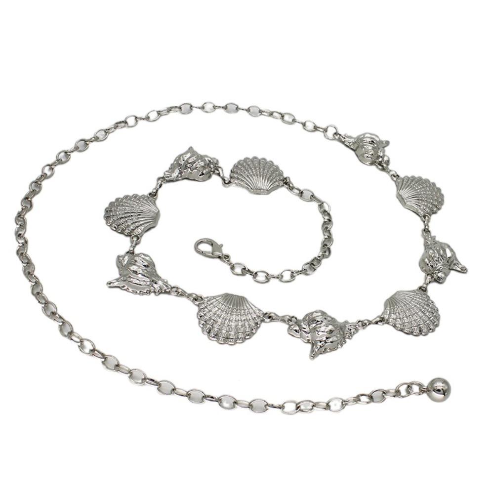 Belly Chain Dress Belt Chains Metal Shell Body Chain Fashion Bohemian Waist Chains  Women