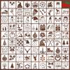 Hollow Out Templates, Christmas, PET Templates, New Styles, DIY Painting Templates, Children's Wall Painting and Spraying, Decorative Templates