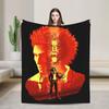 Yakuza Ichiban Blanket Flannel Decoration Like a Dragon Game Multifunction Warm Throw Blanket for Bed Travel Bedspreads