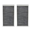 2x Car Pollen Cabin Filter Activated Carbon For BMW 5 6 Series Alpina B5 B6 E60 E61 E63 E64 2004 2005 2006 2007 2008 2009 2010