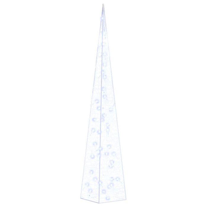 VidaXL Cône Lumineux Décoratif à LED Décoration de Noël Vacances de Noël Jardin Patio Extérieur Salon Chambre Acrylique Bleu 328961