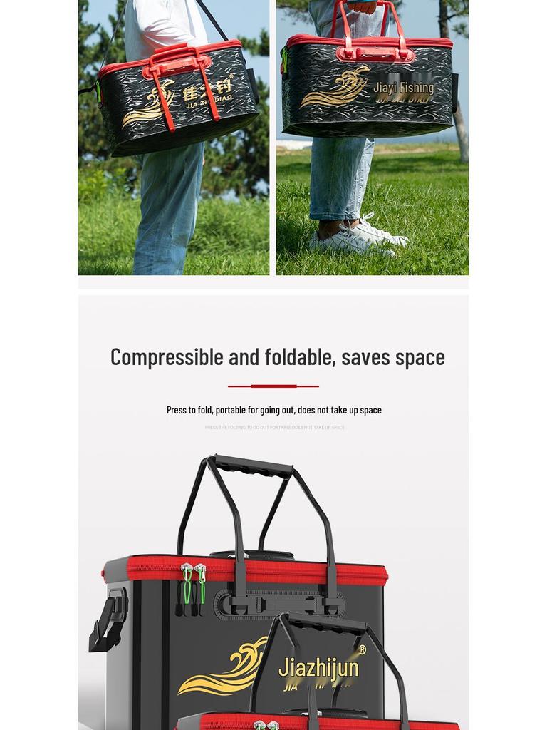Multi-functional Foldable Fishing Bucket and Fish Protector