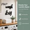 Minimalist Home Decoration Wooden Letters Wall Stickers, Self-Adhesive Art Decor, Retro 3D for English Words Stickers Living Room Bedroom Nursery
