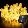 AGOTD Solar LED String Lights, 60 Bulbs, 11M, 8 Lighting Modes, Stylish, IP65 Waterproof, Fairy Lights, Automatically Turns On At Night, Perfect for