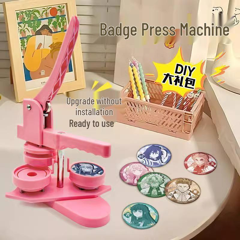 DIY Tinplate Badge Maker: Button, Chest, Medal, and Brooch Making Machine for Kids