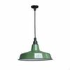 Green Enamel Rustic Lamp Waterproof Metal Cover Light Dustproof Retro Gooseneck Wall Sconce