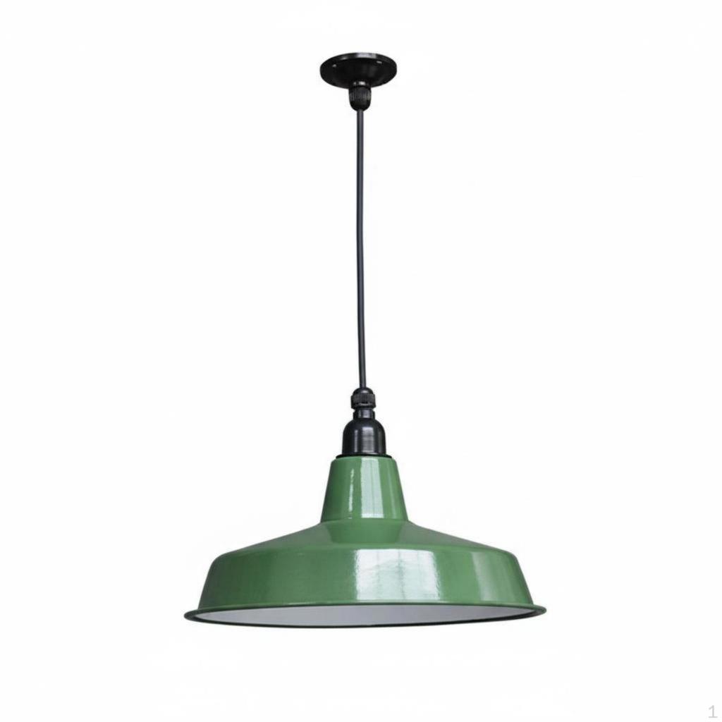 Green Enamel Rustic Lamp Waterproof Metal Cover Light Dustproof Retro Gooseneck Wall Sconce