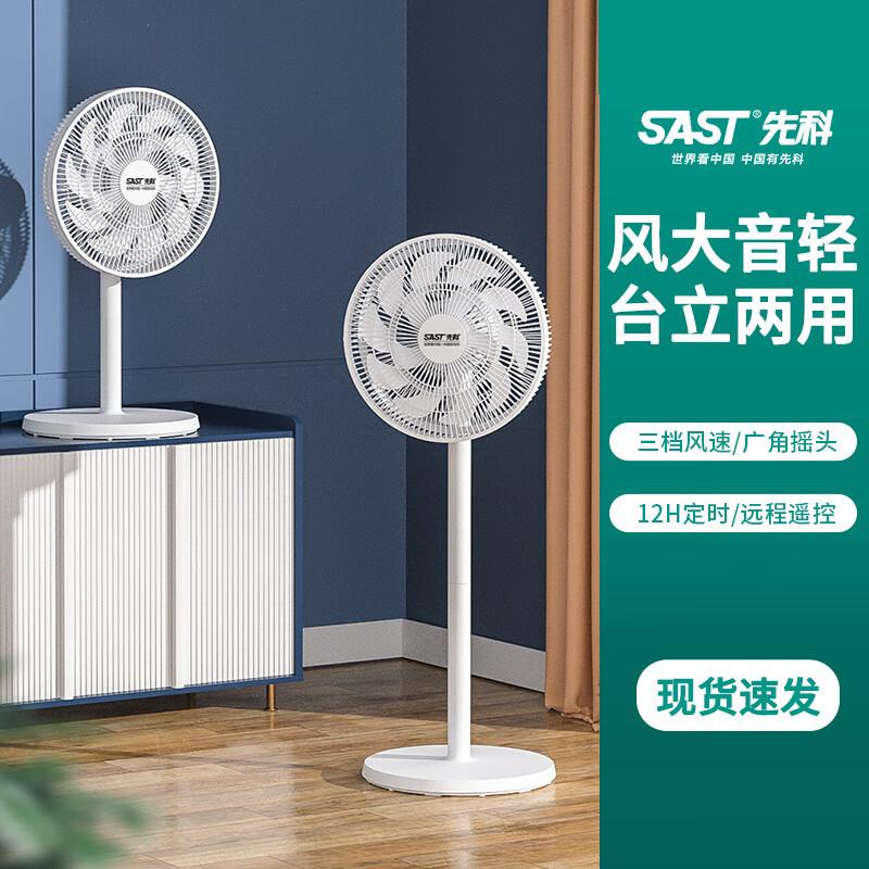 SAST Oscillating Dual-Use Floor & Desk Fan