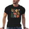 Men's Autumn Mushroom Print T-Shirt High-Quality Men's Graphic T-Shirt Luxury Brand T-Shirt for Man
