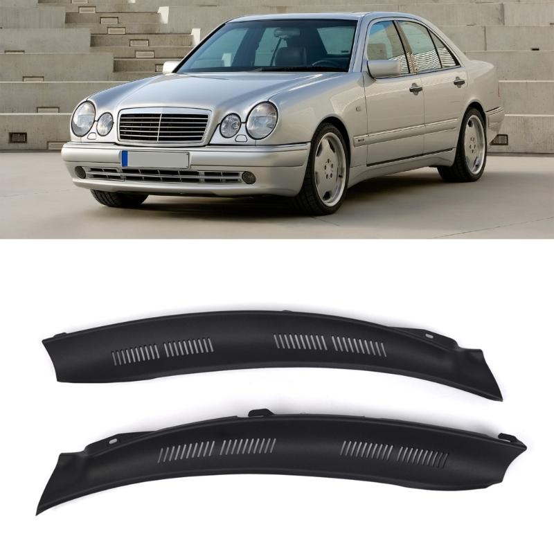 Front Hood Replacement Front Cover Vehicle Windshield Wiper Cowl Screen Cover Set 2108310958/2108311058 for W210 96-03