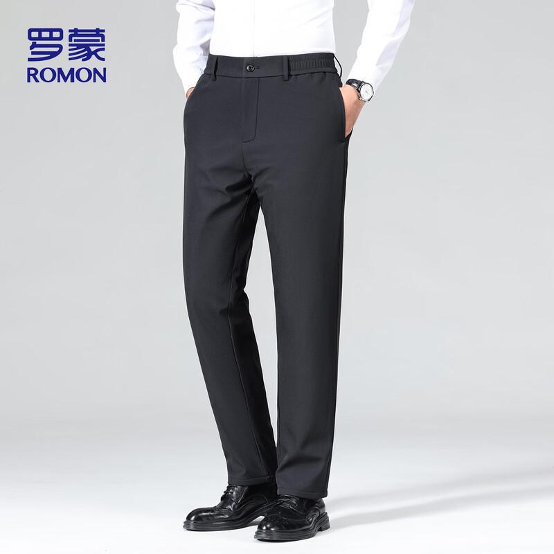 ROMON Men's 810 Goose Down Straight-Leg Dress Pants