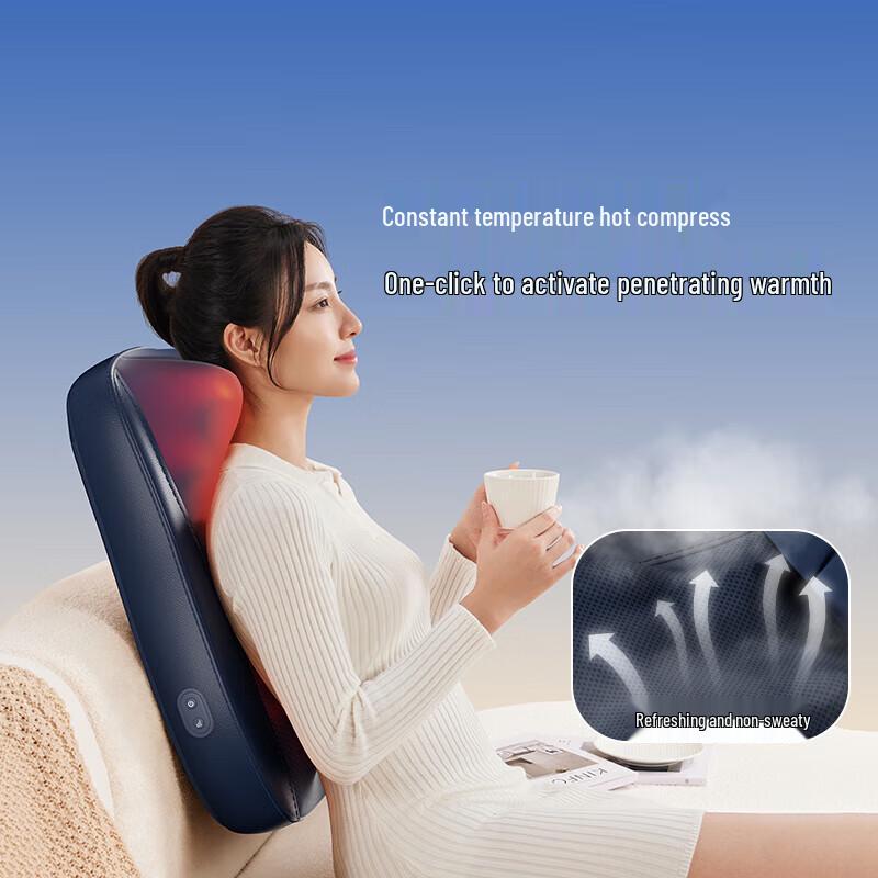 Aux Cervical Neck & Shoulder Massager Pillow with Heat
