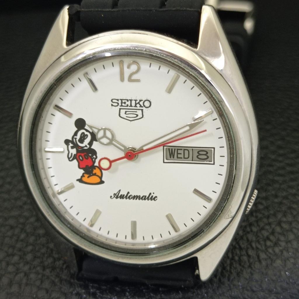 Seiko 5 AUTOMATIC VINTAGE JAPAN 7009A MENS WHITE COLOR DIAL WATCH A700550-5