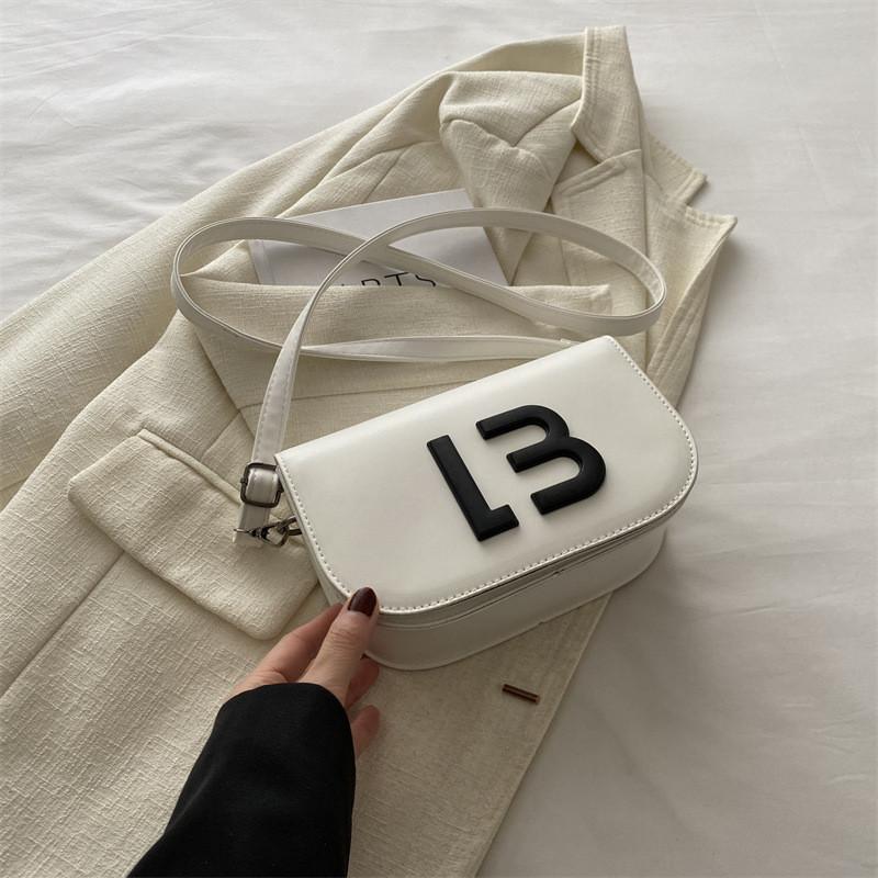 Шикарная и стильная женская сумка через плечо, уникальная сумка-седло для летнего повседневного использования белый