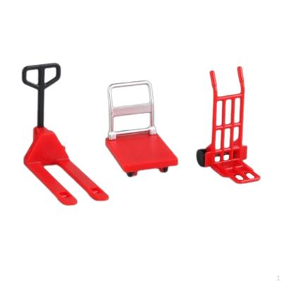 Dollhouse Miniature Models Child Engineering Vehicle 1:12 Set Accessories Moving Tools Model Toy