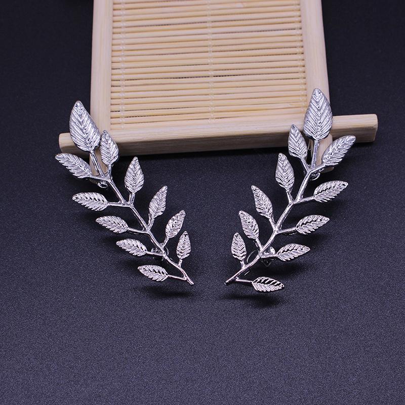 1 Pereche Ace de Guler pentru Cămașă de Costum la Modă, Broșe din Aliaj în Formă de Frunză, Buton pentru Gulerul Puloverului pentru Bărbați Femei, Accesorii de Îmbrăcăminte pentru Moda Zilnică
