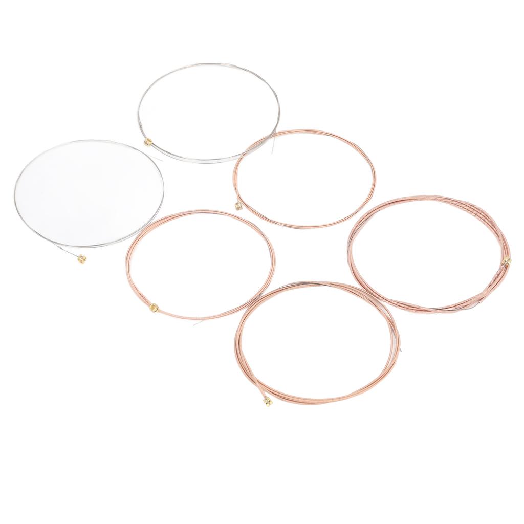6 Pcs Acoustic Guitar Strings 11‑52 Gauge Warm Rich Tone High Carbon Steel Core Phosphor Bronze Guitar String Set