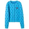 Sancai Winter Polka Dot Knitted Cardigan