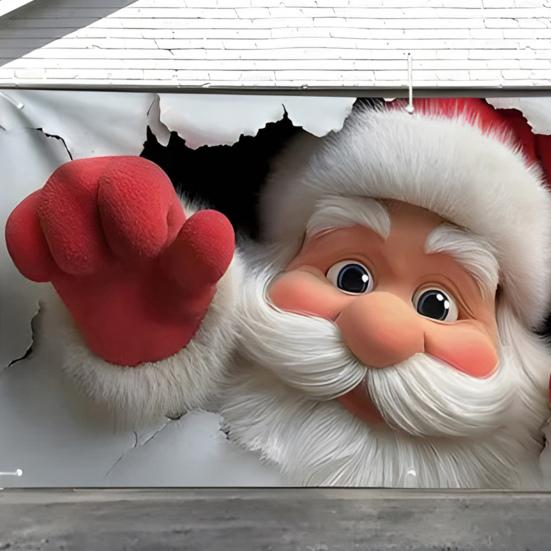 Christmas Background Cloth 480x210cm Large Holiday Party Backdrop for Wall Decor Easy Install Photo Booth Prop