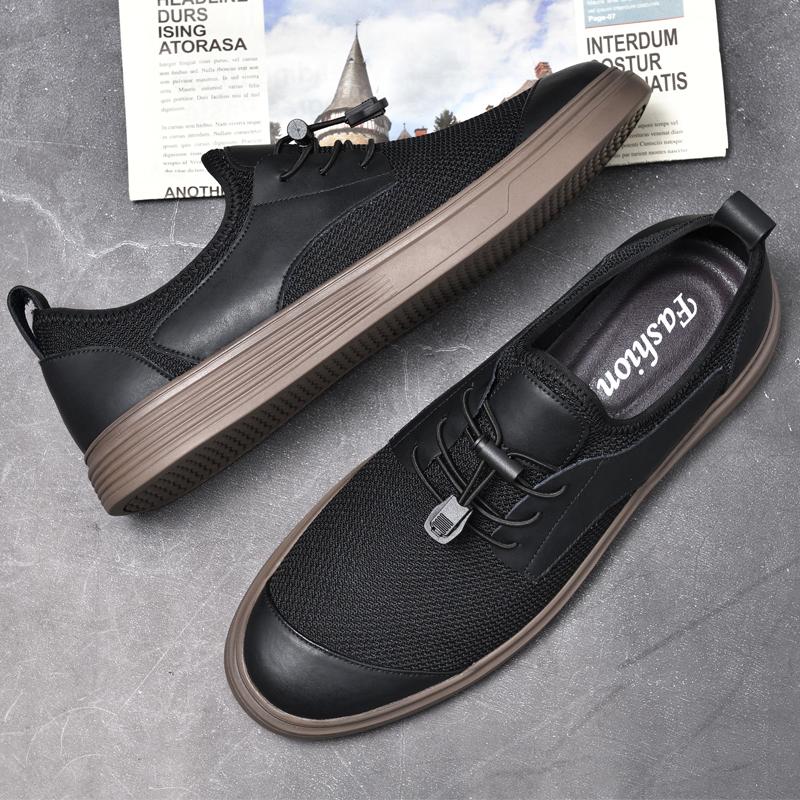Fashion Spring Autumn New Men's Lightweight Loafers Outdoor Soft Soled Comfortable Mesh Casual Shoes Trendy Men's Commuting Work Shoes
