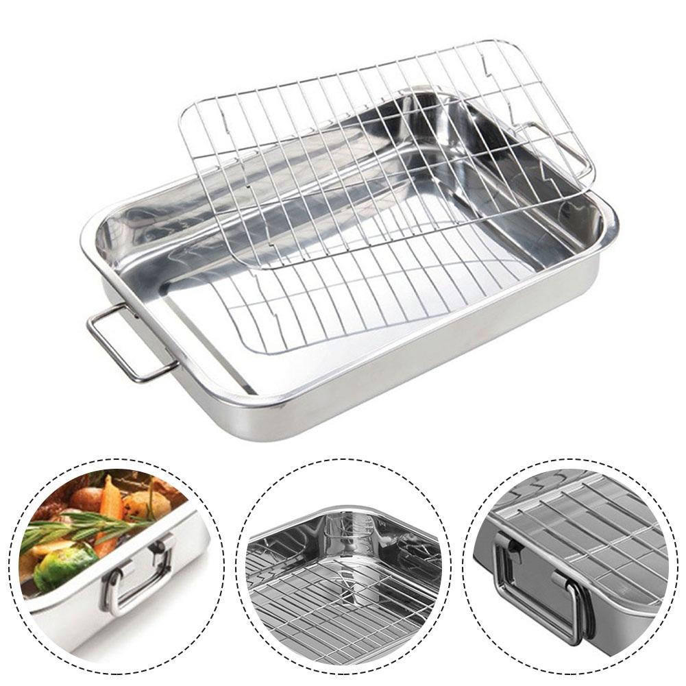 Roasting Tray Grill Rack Baking Supplies Oven Accessory Replacement Tray