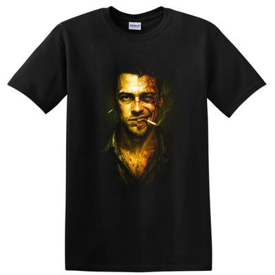 Tyler Durden Tişört Fight Club Esintili Portre Sinematik Grunge Tişört