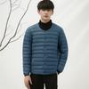 Men's down solid color new men's V-neck crew neck down liner down jacket large size jacket