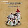 Medieval Series Building Blocks Large Castle Armory Assembled Architectural Models Street View Ornaments Collection Holiday Gift