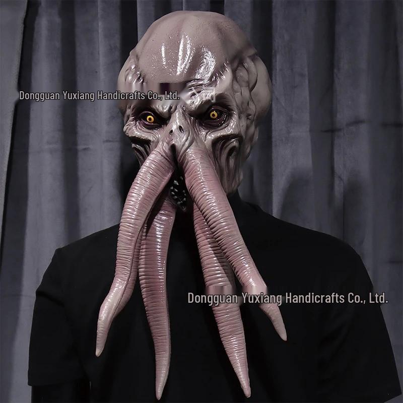 

Baldur s Gate 3 - Illithid Mind Flayer Latex Mask for Halloween