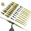40PCS Carp Fishing Rig Kit Accessories Anti Tangle Sleeves QC Swivel Tail Rubber Fishing Helicopter Rig Hook Sleeve Fishing Accessories