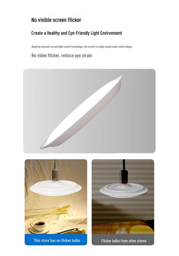 Energy-Saving Waterproof UFO LED Pendant Light with E27 Screw Base and Super Bright Lamp Beads