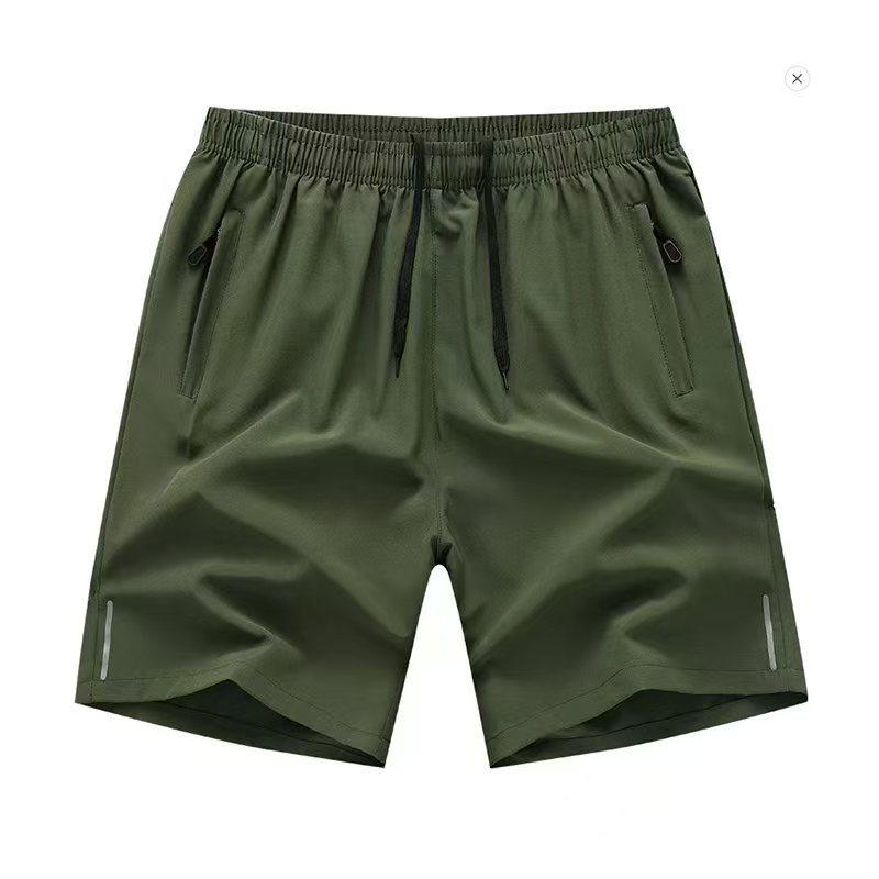 Men's Quick-Drying Reflective Beach Shorts - Summer Casual, Lightweight, Loose Fit, Plus Size, Youth Sportswear
