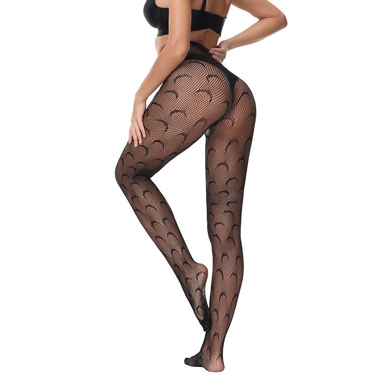 Thin Base Stockings, European and American Spring/summer Stockings, Hollow Lace Jacquard Socks, Fishnet Stockings3080