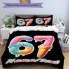 3PC Custom Name Ice Cream Celebration Bedding Set Printed Bedding Set Duvet Cover Closure Includes 1 Duvet Cover & 123 Pillowcases for Bedroom