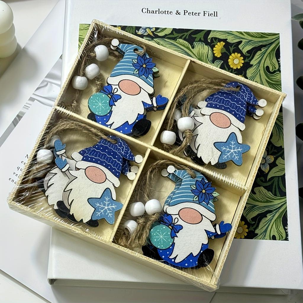 New Cross Border Christmas Decorations, Faceless Dolls, Easter Ornaments, Wooden Hanging Pieces., Vintage Christmas Decor