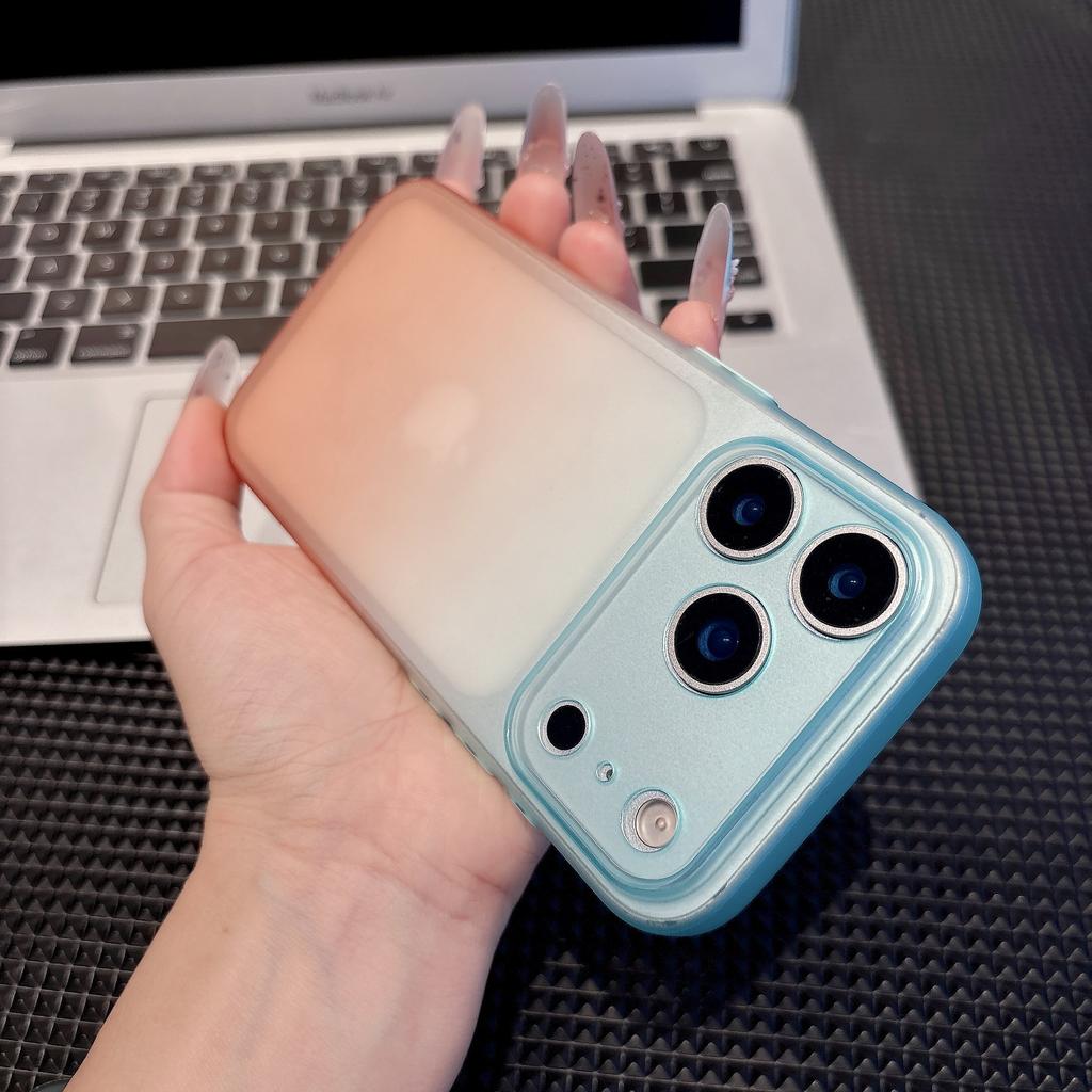Gradient Matte Soft TPU Phone Case For iPhone 17 Air 16 Plus 15 14 13 12 11 Pro Max 17 Pro Max Ultra-Thin Anti-Fall Shockproof Full Protection Cover