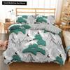 Crane Printed Bedding Set 3D Red Japanese Cherry Blossoms Duvet Cover King Queen Size Floral Cloud 2/3pcs Polyester Quilt Cover