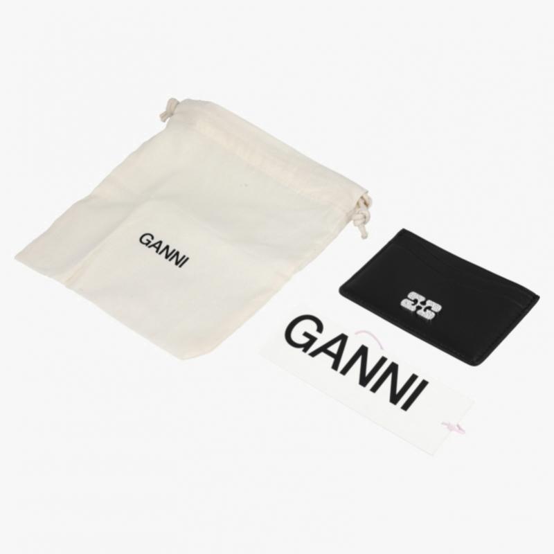 Ganni Logo Bow Card Wallet A6392 099