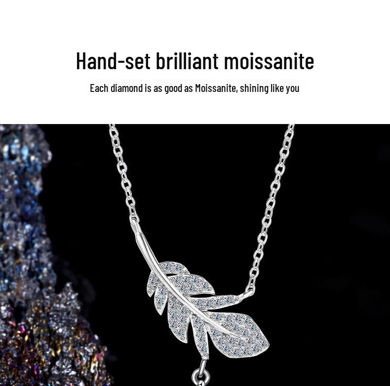 Starry Dream Feather Sterling Silver Necklace - 2025 New High-End Design