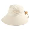 Wide Brim Fisherman's Hat 2025 Spring New Versatile Face Small Beach Seaside Outing Sunshade Sunscreen Hat