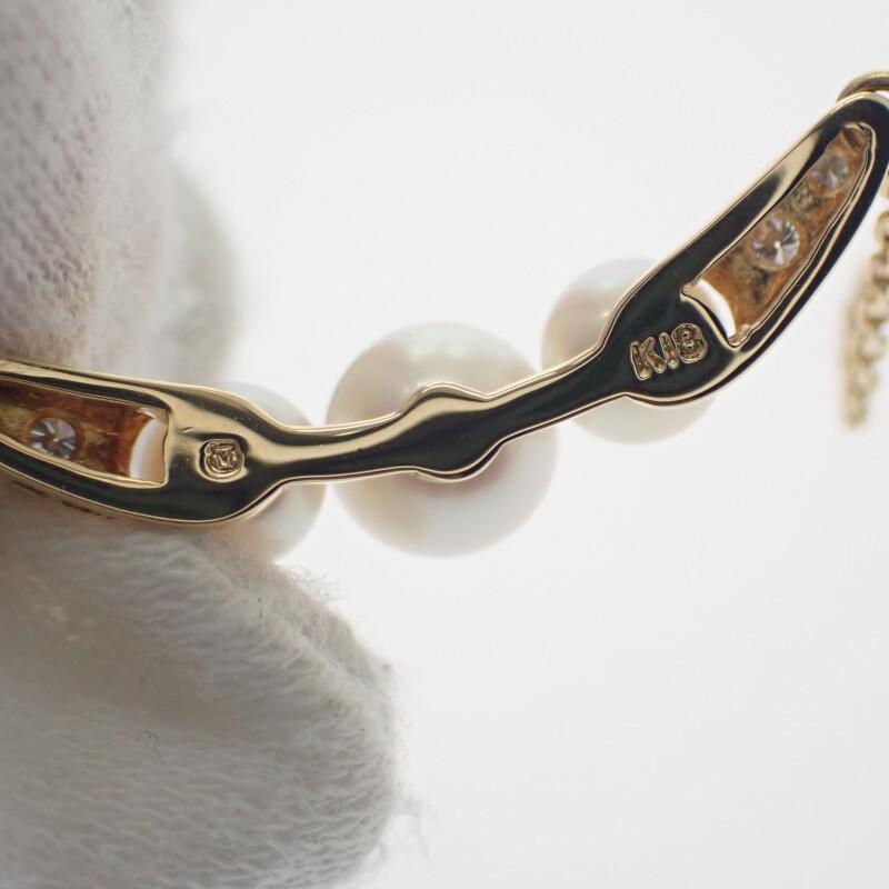 MIKIMOTO Colar Ouro Amarelo K18/Pérola Akoya Mulheres