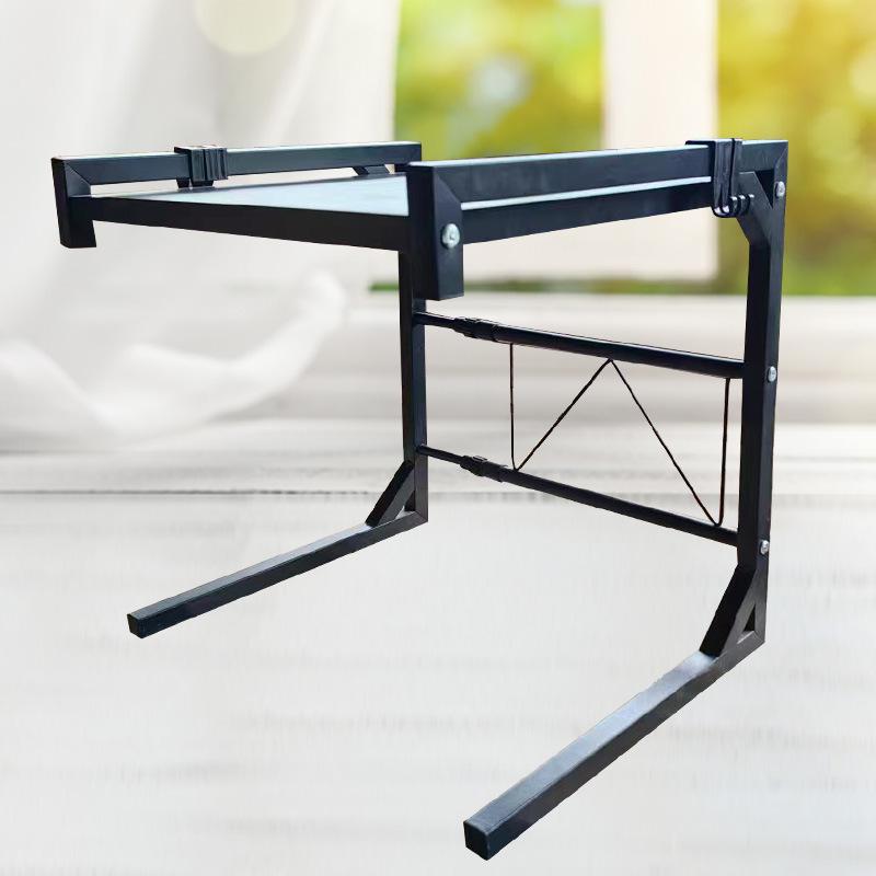 Adjustable Microwave & Kitchen Storage Rack for Countertop - Oven, Rice Cooker & Spice Organizer