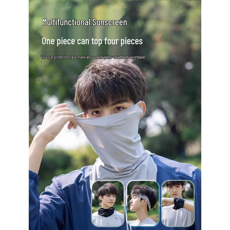 HANDUNYOU Sonnenschutz Eis Seide Gesichtsmaske