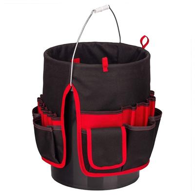 Heavy Duty Portable Bucket Shaped Tool Organizer Spacious Storage Space For Outdoor Activities And Workshop Essential