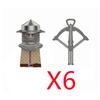 MOC Building Blocks Medieval Character Accessories Warhorses Militiamen Dragons Castles Knights Brick Gifts Toy Helmets Shields