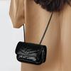 Erste Schicht Rindsleder Tasche Damen Modische Kette Umhängetasche Klein Echtes Leder Ein-Schulter Cross-Body