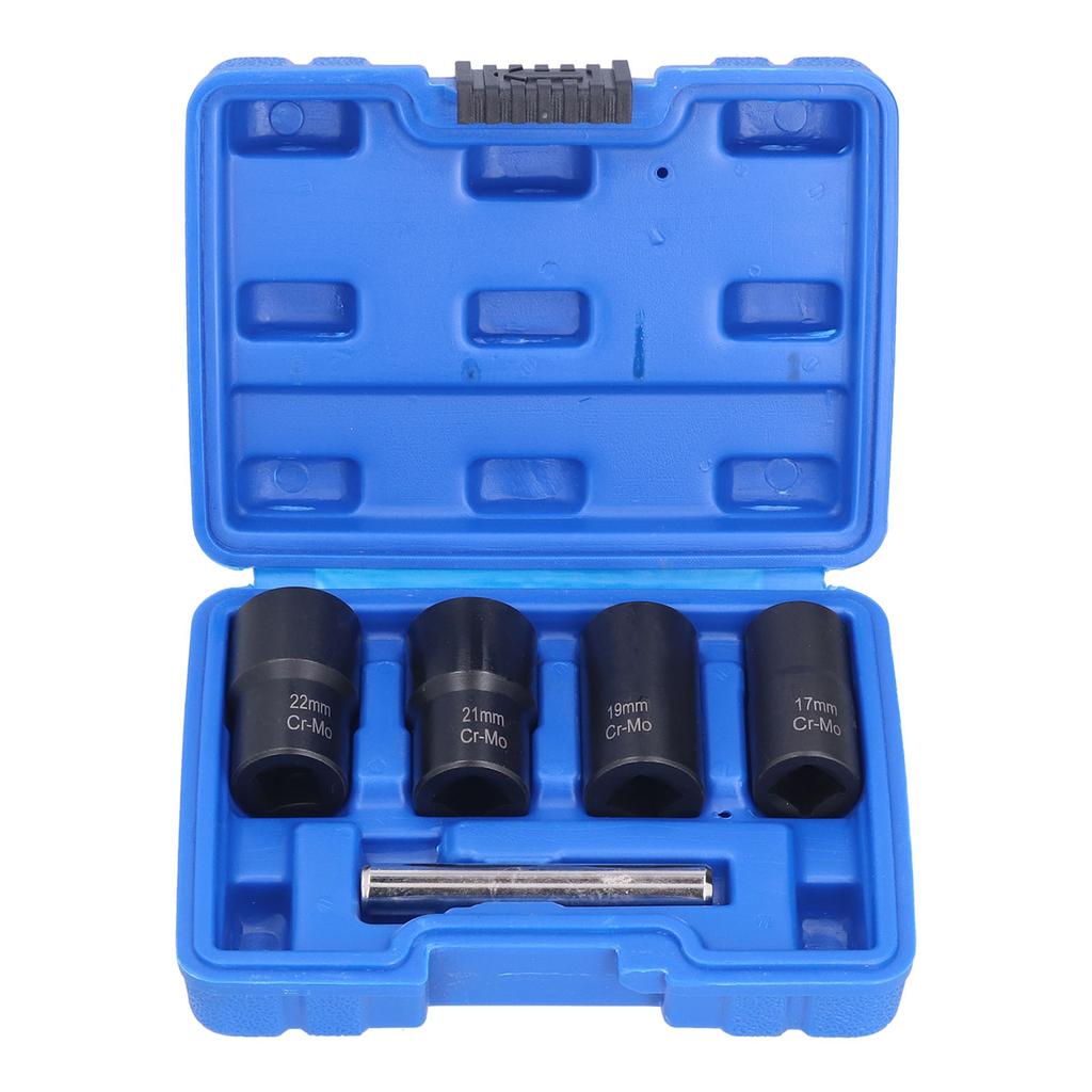 5Pcs Lug Nut Socket Set Convenient Efficient High Hardness Durable Twist Socket Set for Worn Rusty