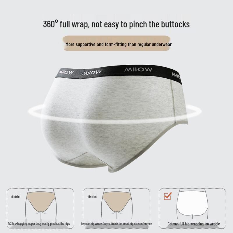 MaoRen Women's A-Class Cotton Seamless Sports Briefs