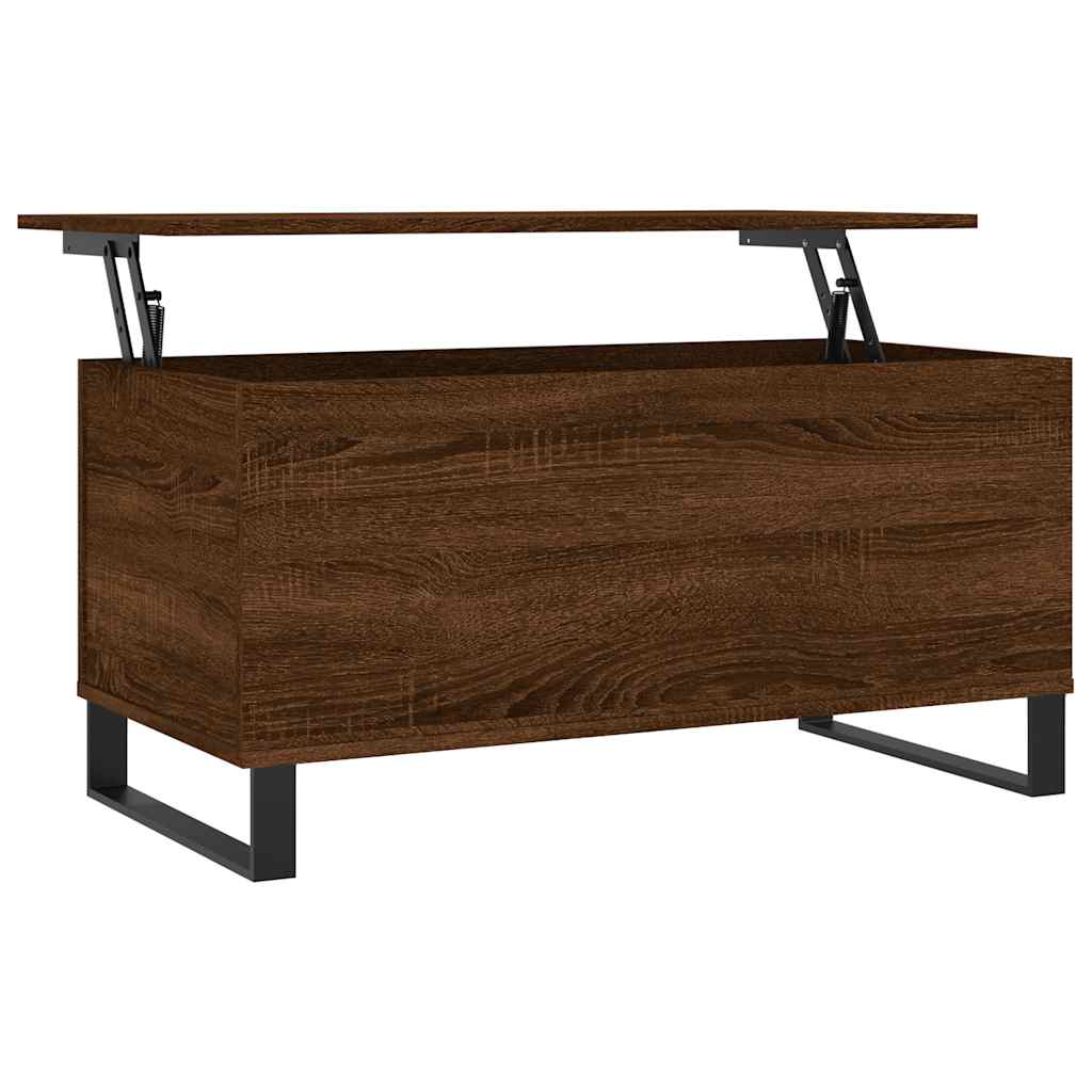 Vidaxl Coffee Table, Brown Oak, 90X44.5X45 Cm